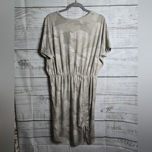 NWT Lascana Casual Camouflage Knee Length Dress Womans Size 12